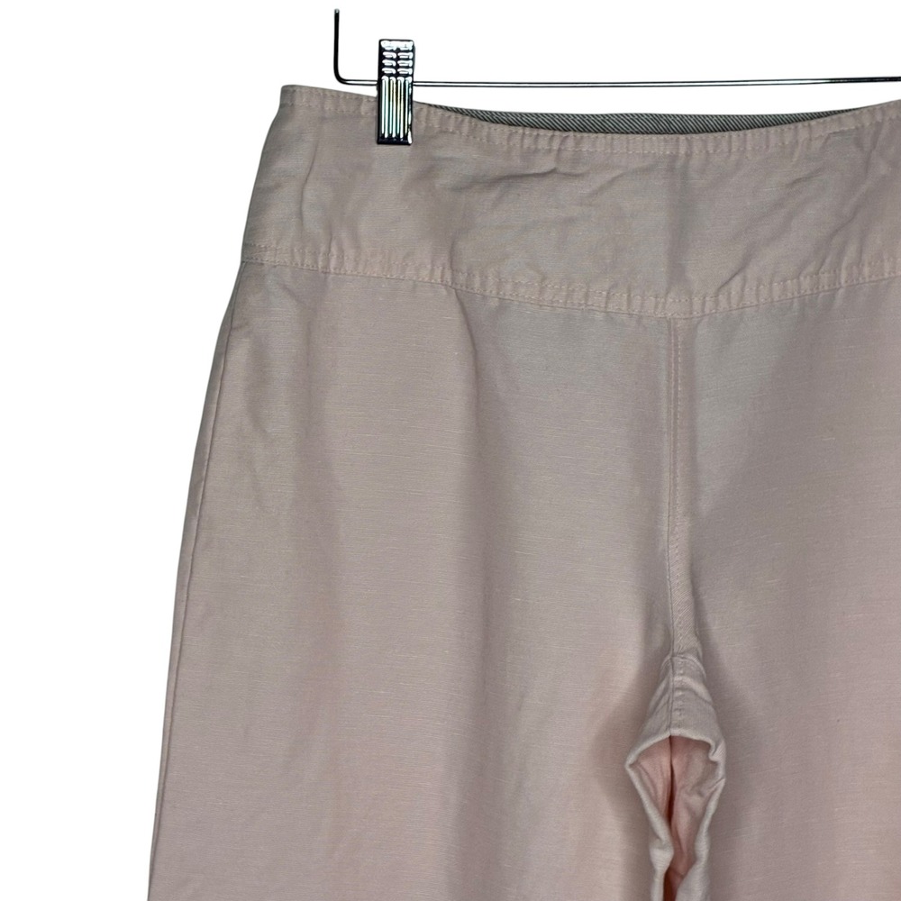 Cartonnier Anthropologie Womens 6 Light Pink Sailor Wide Leg Pants Linen Palazzo - Picture 2 of 9